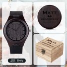Personalized Wood Watches Best Engraved Custom man Thank you for Wedding Groomsmen Gift 1