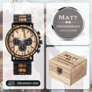 Personalized Wood Watches Best Engraved Custom man Thank you for Wedding Groomsmen Gift 5