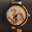 Customized Personalized Watch Photo Wooden Christmas Gift Birthday Present