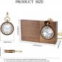 Personalized Engraved Wooden Pocket Watches for Men customized Text Name Exquisite