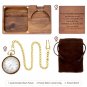 Personalized Engraved Wooden Pocket Watches for Men customized Text Name Exquisite