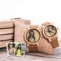 Wood Couple Watches Personalized Custom Photo Print Lover Birthday Gifts