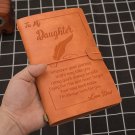 Customized Journal Engraved PU Leather Notebook Emboss Diary Week Planner NB012