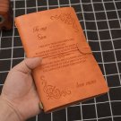 Customized Journal Engraved PU Leather Notebook Emboss Diary Week Planner NB015