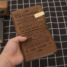 Engraved Genuine Leather Journal Custom Message Notebook Diary Gift Family P045912