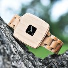 Women Wood Watch Stylish Delicate Square Ebony Timepieces for Party Dress GT082 2