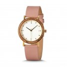 Casual Fashion Ladies Wood Watch Golden Case Timepiece Present T21 1