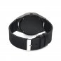 Wood Watch for Men Customize Quartz Movement Black Genuine Leather Strap Logo