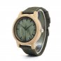 BRONZE Nylon Watch Men Bamboo Band Case Quartz Movement