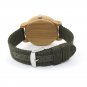 BRONZE Nylon Watch Men Bamboo Band Case Quartz Movement