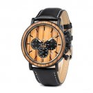 Top Men Watch Quartz Chronograph Personalized Timepiece Metal P09 2 Leather strap