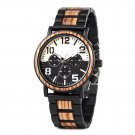 Top Men Watch Quartz Chronograph Personalized Timepiece Metal Wooden Strap R25 1