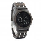 Top Men Watch Quartz Chronograph Personalized Timepiece Metal Wooden Strap P19 1