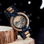 Luxury Men Watch Wooden Stainless Steel Date J T15 1