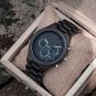 Ebony Chronograph Wooden Watch BRONZE Luxury Quartz Timepiece Male Luminous Hand