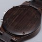 Ebony Chronograph Wooden Watch Rose Luxury Quartz Timepiece Male Luminous Hand