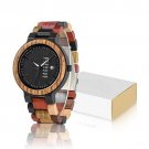 Couple Watch Colorful Wooden Strap for women Week Display Date Quartz P14 4