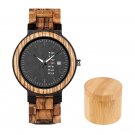 Couple Watch Colorful Wooden Strap Week Display Date Quartz  O26 2