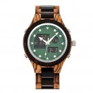 Men Wooden Watches Dual Display Japanese Quartz Movement Auto Date GT040 4