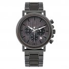 New Wooden Mens Retro Watch Auto Date Chronograph Luminous Hands Timepiece GQ026 1
