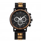 New Wooden Mens Retro Watch Auto Date Chronograph Luminous Hands Timepiece GT050 1