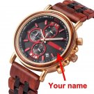 Luxury Brand Watch Men Gold Chronograph Custom Engrave Name DIY S18 5ENGRAVE