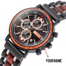Luxury Brand Watch Men Gold Chronograph Custom Engrave Name DIY S18 1ENGRAVE