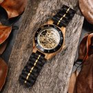Wooden Watch for Men Automatic Mechanical 42 mm Stainless Steel Custom GT102 2