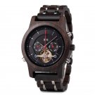Watches Automatic Double Tourbillon Balance Wheel Wooden Metal GQ027 1 men 45mm