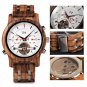 Watches Automatic Double Tourbillon Balance Wheel Wooden Metal GQ027 2 men 45mm