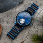 Casual Wooden Mens Watch Quartz Moon Phase Sport Chronograph Personalization GT122 3