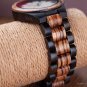 Couple Wood Watches Custom Gift to Women Delicate Timepieces Zebra Wood Strap