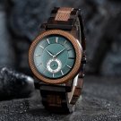 Wooden Men Watch Walnut Top Luxury Brand Timepieces Chronograph Quartz