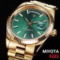 Men Mechanical Watches Light Green gold Automatic Watch Sapphire Glass 10Bar Movt 2023 New