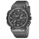 Digital Watch for Men Transparent Black Waterproof Silicone Strap Stopwatch Shockproof Alarm