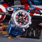 Digital Electronic Watch Dark blue for Men Waterproof Dual Time Shock Resistant Alarm