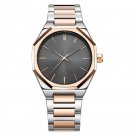 Fashion Mens Golden Watches Business Quartz Original Stainless Steel