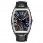 New Top Brand Mens Watches Black Silver Luxury Male Date Business Leather Strap Quartz