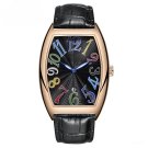 New Top Brand Mens Watches Black Gold Luxury Male Date Business Leather Strap Quartz