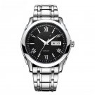 Luxury Mens Watch Silver Mechanical Sapphire Glass Waterproof Automatic