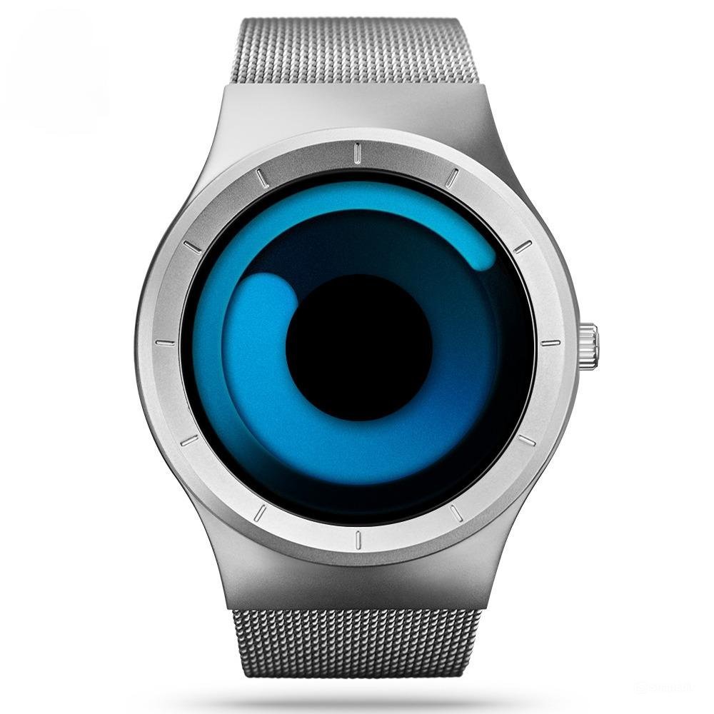 Unique Vortex Concept Watch Mens High Quality Stainless Steel Modern Trend 11S9659G01