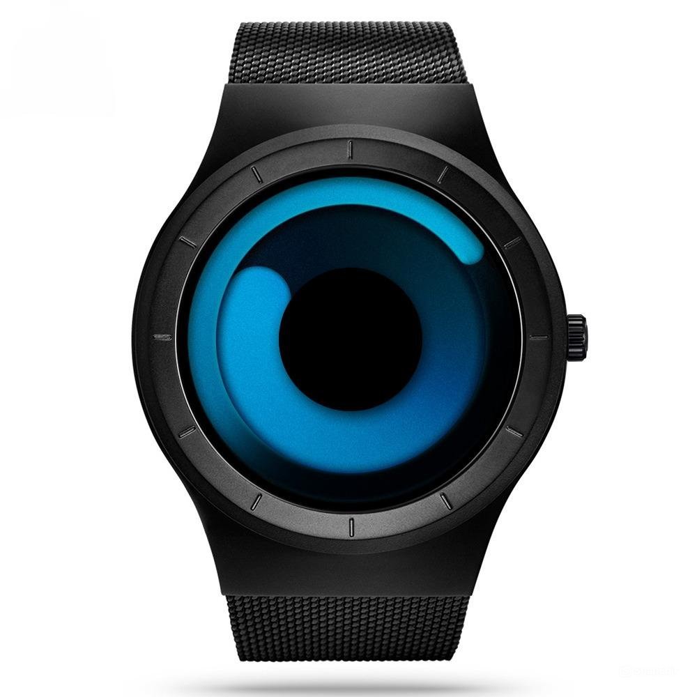 Unique Vortex Concept Watch Mens High Quality Stainless Steel Modern Trend 11S9659G02