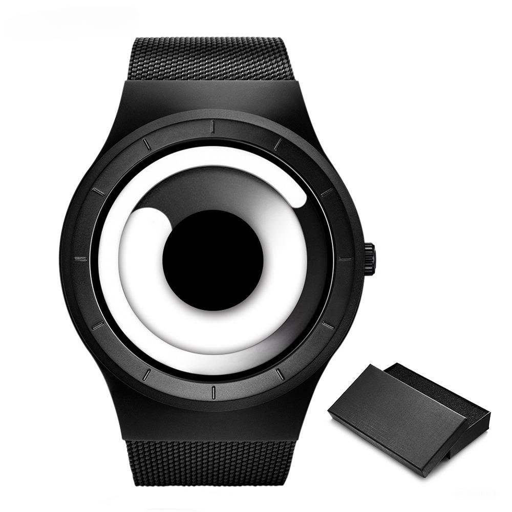 Unique Vortex Concept Watch Mens High Quality Stainless Steel Modern Trend 11S9659G05