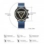 Creative Mens Watches Triangle Design Quartz Chronograph Multifunction 11S9830G03