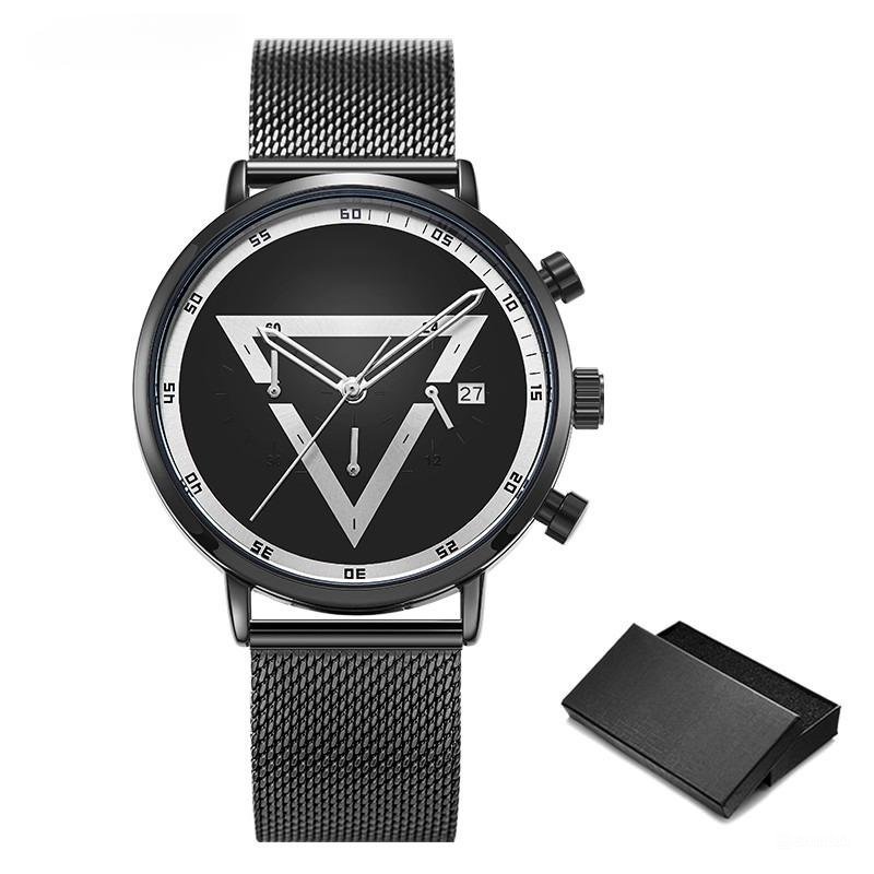 Creative Mens Watches Triangle Design Quartz Chronograph Multifunction 11S9830G02