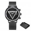 Creative Mens Watches Triangle Design Quartz Chronograph Multifunction 11S9830G02