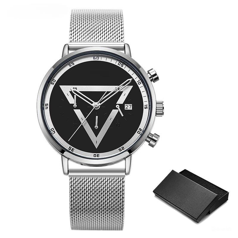 Creative Mens Watches Triangle Design Quartz Chronograph Multifunction 11S9830G01