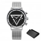 Creative Mens Watches Triangle Design Quartz Chronograph Multifunction 11S9830G01