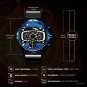 Car Race Silicone Mens Blue Watches Functiona Speed Racing Sports Chronograph