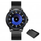 Fashion Creative Mens Quartz Wristwatches Black Blue Smart Sports Votex Movement